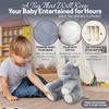 13MARCH Andy The Elephant - Musical Peek-a-Boo Elephant Toy - Interactive Stuffed Baby Animal with Moving Ears for Baby - Hide and Seek Fun - Elephant Plush Baby Toy view 3