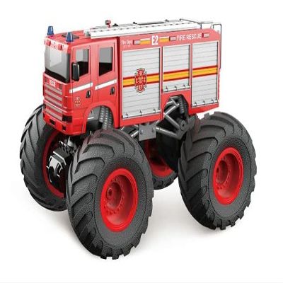 1:18 Big Wheel Racing Fire Truck with Lights & Sounds