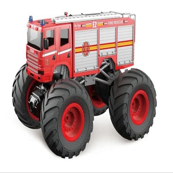 1:18 Big Wheel Racing Fire Truck with Lights & Sounds