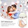 2pcs Wrist Bracelets Elasticity Bracelet Elasticity Wrist Jewelries Mahjong Lover Chinese Mahjong Cuff Bracelet Mahjong Bangle Mens Glossy Miss Decorate Acrylic Acid view 2