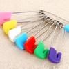 50Pcs Baby Diaper Pins with Safety Plastic Heads Cloth Fastening Pins for Baby Clothes and Scarves view 3