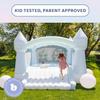 Bounceland Party Castle Daydreamer Mist Bounce House, 16.4 ft L x 13.1 ft W x 9.3 ft H, Basketball Hoop, UL Strong Blower Included, Trendy Pastel Color, Fun Slide & Bounce Area, Castle Theme for Kids view 3