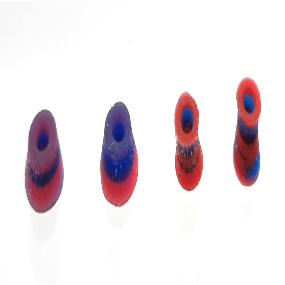 SPITBOARDS Fingerboard Swirl Bushings Duro Series 78A Blue-Red