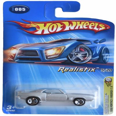Hot Wheels 1969 Pontiac Firebird T/A, Realistix 2005 First Editions 5/20 [Silver]