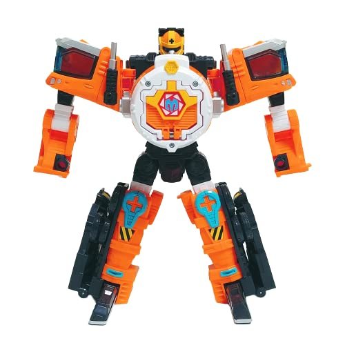 Signim Hello Carbot Angry Puff Transform into Robot Mode and Ready-Mixed Concrete Vehicle 10.8(W) x12.2(H) x6.5(D) inch