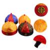ABOOFAN 8 Pcs Prince Hat Hat Chinese Emperor Costume s Mandarin with Braid Kids Beanie Kids Tiara Oriental Baby Boy Asia Fabric Chinese Style view 3