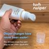 Eli & Ali Tush Swiper - Diaper Rash Cream & Butt Paste Applicator - Universal Fit for Most Diaper Creams | Mess-Free & Hygienic Alternative to Cream Spatula - Carry Less Baby Gear - Grey, 2 Pack view 2