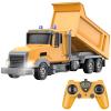 CALEST Remote Control Construction Dump Truck Toy RC Vehicle,6 Channel Trucks Toys with 2 Rechargeable Batteries1/24 Scale Dump TrucksBirthday Gifts Ideas for Boys Age 3-8 Year Old view 1