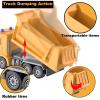 CALEST Remote Control Construction Dump Truck Toy RC Vehicle,6 Channel Trucks Toys with 2 Rechargeable Batteries1/24 Scale Dump TrucksBirthday Gifts Ideas for Boys Age 3-8 Year Old view 4