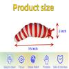 6 Pcs Fidget Toys, 7.2 inch Fidget Slugs Toy, Sensory Slug Fidget Toy for Friends, Anti-Anxiety Autism Sensory Toys,Hard PP Fall-Resistant,Cute Stress Relief Toy,Great Gift for ADHD (6 Pcs) view 2