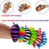 6 Pcs Fidget Toys, 7.2 inch Fidget Slugs Toy, Sensory Slug Fidget Toy for Friends, Anti-Anxiety Autism Sensory Toys,Hard PP Fall-Resistant,Cute Stress Relief Toy,Great Gift for ADHD (6 Pcs) view 3