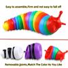 6 Pcs Fidget Toys, 7.2 inch Fidget Slugs Toy, Sensory Slug Fidget Toy for Friends, Anti-Anxiety Autism Sensory Toys,Hard PP Fall-Resistant,Cute Stress Relief Toy,Great Gift for ADHD (6 Pcs) view 4