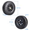 HobbyPark Brass 1.0 Beadlock Wheels and Tires for Traxxas TRX4M Upgrades Parts Axial SCX24 1/24 RC Crawler Replacement (4-Pack) (Tpye E) view 2