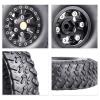 HobbyPark Brass 1.0 Beadlock Wheels and Tires for Traxxas TRX4M Upgrades Parts Axial SCX24 1/24 RC Crawler Replacement (4-Pack) (Tpye E) view 4