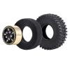 Hobbypark Brass 1.0 Beadlock Wheels and Tires for TRX4M Upgrades Axial SCX24 1/24 RC Crawler Replacement Parts, Set of 4 (Type A) view 4