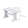 FUNOMOCYA 1pc White Desk Wood Furniture Miniature Furniture White Computer Desk Dollhouse Table 1 12 Scale Miniature Desk for Dollhouse Model House Table Study view 3