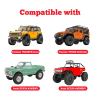 Hobbypark Brass 1.0 Beadlock Wheels and Tires for Traxxas TRX4M Upgrades Parts Axial SCX24 1/24 RC Crawler Replacement (4-Pack) (Tpye C) view 3