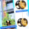 MAGICYOYO Gift Pack of 2 Yoyos - Responsive Yoyo K2 Crystal and Unresponsive Metal Yo-yo N11, Dual Purpose Yo yo for Kids and Adults, Extra 2 Hole Case + 12 Strings + Bearing Kit view 4