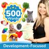 500 Words Thick & Sturdy Learning Flash Cards for Toddlers 1-3 with Rings - 1 Year Old Girl Gifts - Educational & Montessori Toys for 1 Year Old boy - Toddler Flashcards for Preschool & Kindergarten view 2