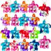 100 Packs Bulk Turtles Mini pop Fidget KeychainBoys and Girls Kids Birthday Party Favors Supplies Summer Classroom Students Prize view 2