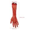 Ciieeo 6pcs Halloween Decoration Halloween Costumes Hooded Cape Premie Clothes Halloween Bloody Hands Halloween Party Bloody Prop The Banner Red Body Halloween Decor view 2