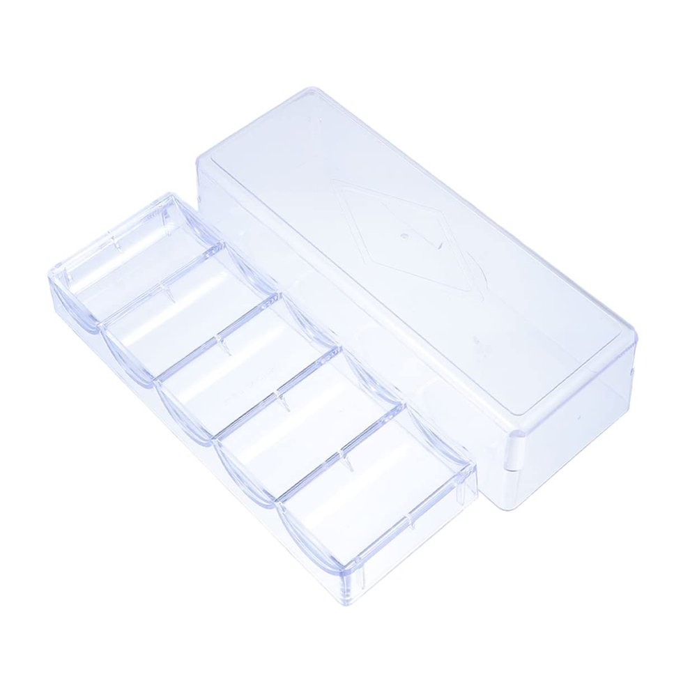 BIUDECO Coin Holder Coins Organizer Storage Case Medal Display Collection Supplies Chip Box Clear Tray with Lid Serving Tray for Collectors Coin Rack