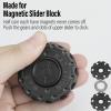 FREELOVE Viking Pirate Magnetic Slider & Fidget Spinners for Adults, Heavy Metal Figette Spin, Premium Bearing, Silent Long Spinning, Small Gossip Desgin, Stainless Steel Nuc Black view 4