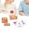 Almencla Wooden Reading Block Letter Spelling Block Easy Using Early Learning Toy Activity Game Short Vowel Rods Montessori Toy for Children's Day view 4