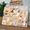1 2 3 Year Old Girl Boy Gift Toddler Busy Board Sensory Activity Board Montessori Toys for Baby Dementia Fidget Toy Adult Boards Parts view 2