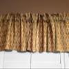 Zen Creative Designs Jacquard Diamond Ogee Window Valance 54" Wide Panel/Kids Room Window/Nursery Window Treatment/Home & Kitchen Dcor(16" Tall, Brown) view 1