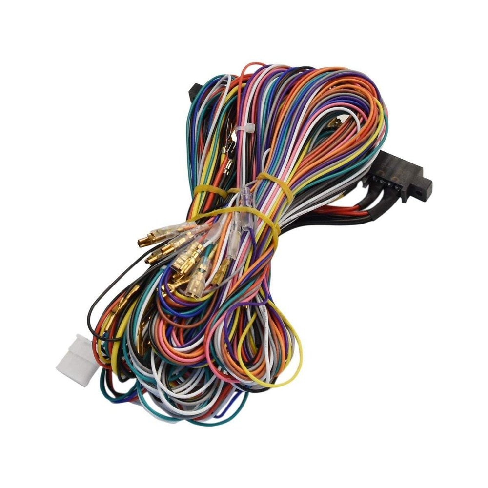 DAGIJIRD 28-Pin Wiring Cable DIY Cabinet Wiring Harness Cable 2-Player Wire Loom Game for Arcade PCB Video Game Board