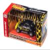 Auto World Thunderjet 1965 VW Beetle (Black w/Yellow Flames) HO Slot Car view 2