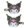 SANRIO Kuromi Clear/Black Medium Hair Clip (2 Pack) - Accessories: Bangs Clip Jewel Deco view 2