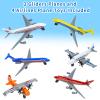 Toy Airplane 6 Pack, Diecast Airplane Toy for Boys Age 3 4-7 8-12, Alloy Planes Model/Glider Planes/Airlines Plane Toys for Kids Birthday Airforce Party Favors view 2