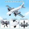 Toy Airplane 6 Pack, Diecast Airplane Toy for Boys Age 3 4-7 8-12, Alloy Planes Model/Glider Planes/Airlines Plane Toys for Kids Birthday Airforce Party Favors view 3
