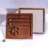 UDIXI 2 in 1 DND Dice Box, Bamboo Storage Box with Magnetic Lid & D&D Dice Holder Case, Dice Rolling Tray Combined into One for RPG, Tabletop Games | Holds 6 Sets of Polyhedral Dice view 3