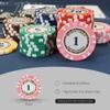 125pcs Clay Poker Chips Denominations 13.5 Gram Blacakjack Casino Chips Numbered Bulk Iron Clay Composite Poker Chip Set Casino Games Gambing Poker Texas Hold'em Black jack,Card Club Late Night view 2