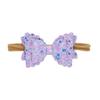 KAGAYD Newbron Girl Headbands Bow Elastic Bow Hairband Cute Baby Hair Sequin Rope Girls Baby Care (D, One Size) view 1