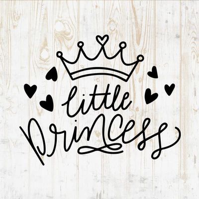 Princess Decals Peel and Stick - Wall Vinyl Decals Stickers - Cute Princess Quote Crown Birthday Party - Car Window Truck Laptop Tumbler - Girls Kids Bedroom Nursery Room Decor DWSV17920