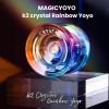 MAGICYOYO K2 Responsive Yoyo for Kids 8-12, Professional Yo yo for Beginners, Plastic Dual Function Yo-Yo with 12 Yoyo Strings, Yo-yos Case Bag + Yoyos Accessory Kit (Blue Pink Yellow Gradient) view 2