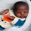 Angelbaby Cute Life Like 20 Inch Reborn Baby Doll Black Boy Sleeping, Realistic New Born African American Baby in Silicone Biracial Doll with Clothes Best Gift Sets for Adults & Kids view 4