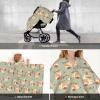 Personalized Baby Car Seat Canopy for Babies with Name, Custom Car Seat Covers for Boys Girls, Infant Opening Minky Nursing Breastfeeding Stroller Cover Carseat Canopies for Newborn (Cute Cow Floral) view 4