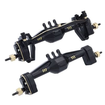XBERSTAR 1/18 RC Front Rear Axle Assembly Set Brass Front Rear Portal Axle for Traxxas TRX4M 1/18 RC Crawler (1set)