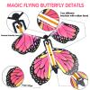 LOMIMOS 40PCS Flying Butterfly, Magic Wind Up Butterfly Toy Gift for Kids Surprise Explosion Box Wedding Birthday Party Book Greeting Card(20 Styles) view 4