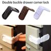 Child Safety Locks Baby Proof Cabinets, Easier Latch for Adults to Open. Secure Oven, Refrigerator, Toilet, Doors-Brown view 4