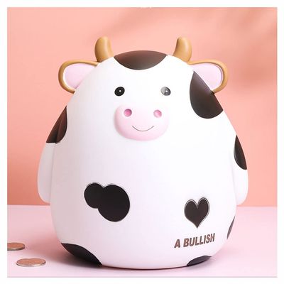 Money Box,Piggy Bank,Coin Box,Cow Piggy Bank Money Saving Box For Girls Adults Gift, Money Bank Coin Bank For Birthday Home Decoration Money Bank Coin Bank (Blue : A, Size : M) ( Color : Onecolor , Si