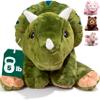 Brease Weighted Stuffed Animal - Green Dinosaur 25", 5 lbs, Weighted Plush view 1