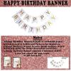 Happy Birthday Decoration Kit Combo Set Birthday Bunting White Net Metallic Confetti Balloons with Balloon Knot - 63Pcs Happy Birthday Decorations Items view 4