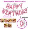 Happy Birthday Decorations for Girls Combo Kit- Pink Metallic Balloons, Letter Ballons, Foil Balloon, Confetti Ballon, Balloon Garland, Helium Balloons- Birthday Balloons for Decoration view 3