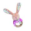 BABY NAT Wooden Rabbit Rattle Pupi Pink - BN0608 - Pink view 1